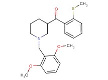 [1-(2,6-dimethoxybenzyl)-3-piperidinyl][2-(methylthio)phenyl]methanone