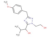 1-[1-(2-hydroxyethyl)-3-(4-methoxybenzyl)-1H-1,2,4-triazol-5-yl]-2-methylpropan-1-ol