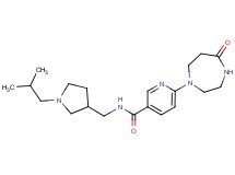 N-[(1-isobutylpyrrolidin-3-yl)methyl]-6-(5-oxo-1,4-diazepan-1-yl)nicotinamide