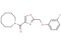 1-({2-[(3-fluorophenoxy)methyl]-1,3-oxazol-4-yl}carbonyl)azocane