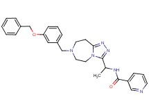 N-(1-{7-[3-(benzyloxy)benzyl]-6,7,8,9-tetrahydro-5H-[1,2,4]triazolo[4,3-d][1,4]diazepin-3-yl}ethyl)nicotinamide