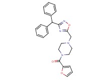 1-{[3-(diphenylmethyl)-1,2,4-oxadiazol-5-yl]methyl}-4-(2-furoyl)piperazine