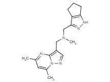 1-(5,7-dimethylpyrazolo[1,5-a]pyrimidin-3-yl)-N-methyl-N-(1,4,5,6-tetrahydrocyclopenta[c]pyrazol-3-ylmethyl)methanamine