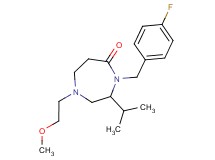 4-(4-fluorobenzyl)-3-isopropyl-1-(2-methoxyethyl)-1,4-diazepan-5-one
