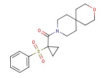 9-{[1-(phenylsulfonyl)cyclopropyl]carbonyl}-3-oxa-9-azaspiro[5.5]undecane