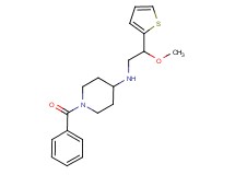 1-benzoyl-N-[2-methoxy-2-(2-thienyl)ethyl]piperidin-4-amine
