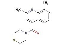 2,8-dimethyl-4-(4-thiomorpholinylcarbonyl)quinoline