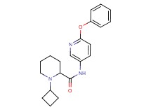 1-cyclobutyl-N-(6-phenoxy-3-pyridinyl)-2-piperidinecarboxamide