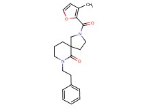 2-(3-methyl-2-furoyl)-7-(2-phenylethyl)-2,7-diazaspiro[4.5]decan-6-one