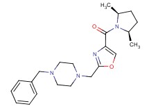 1-benzyl-4-[(4-{[(2R*,5S*)-2,5-dimethylpyrrolidin-1-yl]carbonyl}-1,3-oxazol-2-yl)methyl]piperazine
