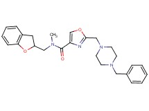2-[(4-benzyl-1-piperazinyl)methyl]-N-(2,3-dihydro-1-benzofuran-2-ylmethyl)-N-methyl-1,3-oxazole-4-carboxamide