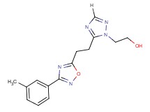 2-(5-{2-[3-(3-methylphenyl)-1,2,4-oxadiazol-5-yl]ethyl}-1H-1,2,4-triazol-1-yl)ethanol
