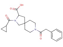 2-(cyclopropylcarbonyl)-8-(phenylacetyl)-2,8-diazaspiro[4.5]decane-3-carboxylic acid