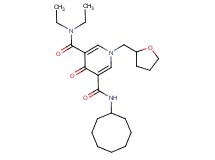 N'-cyclooctyl-N,N-diethyl-4-oxo-1-(tetrahydro-2-furanylmethyl)-1,4-dihydro-3,5-pyridinedicarboxamide