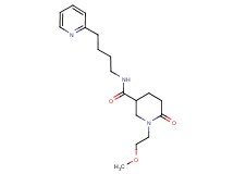 1-(2-methoxyethyl)-6-oxo-N-[4-(2-pyridinyl)butyl]-3-piperidinecarboxamide