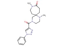 1,9-dimethyl-4-[(1-phenyl-1H-1,2,3-triazol-4-yl)carbonyl]-1,4,9-triazaspiro[5.6]dodecan-10-one