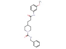 N-benzyl-4-{3-[(3-methoxyphenyl)amino]-3-oxopropyl}-1-piperidinecarboxamide