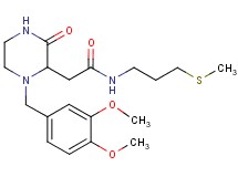 2-[1-(3,4-dimethoxybenzyl)-3-oxo-2-piperazinyl]-N-[3-(methylthio)propyl]acetamide