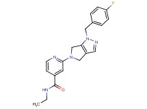 N-ethyl-2-[1-(4-fluorobenzyl)-4,6-dihydropyrrolo[3,4-c]pyrazol-5(1H)-yl]isonicotinamide
