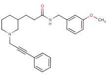 N-(3-methoxybenzyl)-3-[1-(3-phenyl-2-propyn-1-yl)-3-piperidinyl]propanamide