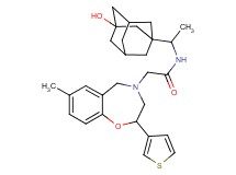 N-[1-(3-hydroxy-1-adamantyl)ethyl]-2-[7-methyl-2-(3-thienyl)-2,3-dihydro-1,4-benzoxazepin-4(5H)-yl]acetamide