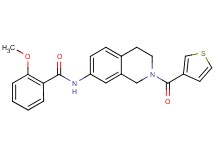 2-methoxy-N-[2-(3-thienylcarbonyl)-1,2,3,4-tetrahydro-7-isoquinolinyl]benzamide