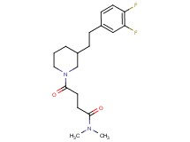 4-{3-[2-(3,4-difluorophenyl)ethyl]-1-piperidinyl}-N,N-dimethyl-4-oxobutanamide