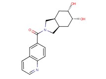(3aR*,5R*,6S*,7aS*)-2-(quinolin-6-ylcarbonyl)octahydro-1H-isoindole-5,6-diol