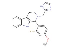 1-(2-fluoro-4-methoxyphenyl)-2-(1H-imidazol-2-ylmethyl)-2,3,4,9-tetrahydro-1H-beta-carboline