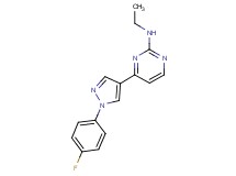N-ethyl-4-[1-(4-fluorophenyl)-1H-pyrazol-4-yl]pyrimidin-2-amine