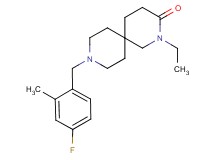 2-ethyl-9-(4-fluoro-2-methylbenzyl)-2,9-diazaspiro[5.5]undecan-3-one