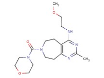 N-(2-methoxyethyl)-2-methyl-7-(morpholin-4-ylcarbonyl)-6,7,8,9-tetrahydro-5H-pyrimido[4,5-d]azepin-4-amine