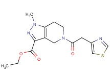 ethyl 1-methyl-5-(1,3-thiazol-4-ylacetyl)-4,5,6,7-tetrahydro-1H-pyrazolo[4,3-c]pyridine-3-carboxylate