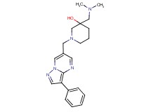 3-[(dimethylamino)methyl]-1-[(3-phenylpyrazolo[1,5-a]pyrimidin-6-yl)methyl]-3-piperidinol