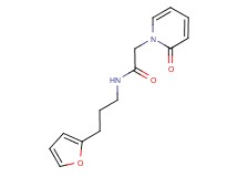 N-[3-(2-furyl)propyl]-2-(2-oxopyridin-1(2H)-yl)acetamide