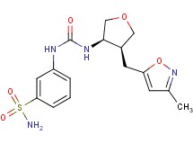 3-{[({(3R*,4S*)-4-[(3-methylisoxazol-5-yl)methyl]tetrahydrofuran-3-yl}amino)carbonyl]amino}benzenesulfonamide