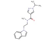 N-[2-(1H-indol-1-yl)ethyl]-1-isopropyl-N-methyl-1H-pyrazole-4-carboxamide