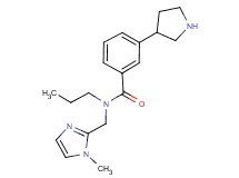 N-[(1-methyl-1H-imidazol-2-yl)methyl]-N-propyl-3-(3-pyrrolidinyl)benzamide dihydrochloride