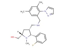 [(2S*,4R*,5R*)-4-({[3,5-dimethyl-2-(1H-pyrazol-1-yl)benzyl]amino}methyl)-5-(2-fluorophenyl)-1-methyl-2-pyrrolidinyl]methanol
