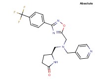 (5S)-5-{[(4-pyridinylmethyl)({3-[4-(trifluoromethyl)phenyl]-1,2,4-oxadiazol-5-yl}methyl)amino]methyl}-2-pyrrolidinone