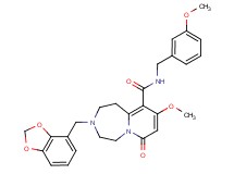 3-(1,3-benzodioxol-4-ylmethyl)-9-methoxy-N-(3-methoxybenzyl)-7-oxo-1,2,3,4,5,7-hexahydropyrido[1,2-d][1,4]diazepine-10-carboxamide