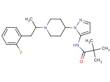 N-(1-{1-[2-(2-fluorophenyl)-1-methylethyl]-4-piperidinyl}-1H-pyrazol-5-yl)-2,2-dimethylpropanamide