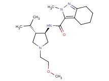 N-[rel-(3R,4S)-4-isopropyl-1-(2-methoxyethyl)-3-pyrrolidinyl]-2-methyl-4,5,6,7-tetrahydro-2H-indazole-3-carboxamide hydrochloride