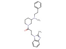N-methyl-1-[3-(2-methyl-1H-benzimidazol-1-yl)propanoyl]-N-(2-phenylethyl)-3-piperidinamine