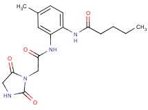 N-(2-{[(2,5-dioxoimidazolidin-1-yl)acetyl]amino}-4-methylphenyl)pentanamide