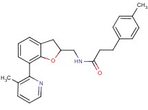 3-(4-methylphenyl)-N-{[7-(3-methyl-2-pyridinyl)-2,3-dihydro-1-benzofuran-2-yl]methyl}propanamide