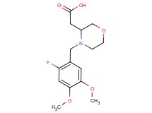 [4-(2-fluoro-4,5-dimethoxybenzyl)morpholin-3-yl]acetic acid