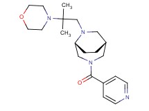 (1R*,5R*)-3-isonicotinoyl-6-[2-methyl-2-(4-morpholinyl)propyl]-3,6-diazabicyclo[3.2.2]nonane