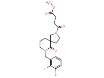 methyl 4-[7-(2,3-difluorobenzyl)-6-oxo-2,7-diazaspiro[4.5]dec-2-yl]-4-oxobutanoate