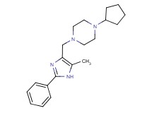 1-cyclopentyl-4-[(5-methyl-2-phenyl-1H-imidazol-4-yl)methyl]piperazine bis(trifluoroacetate)